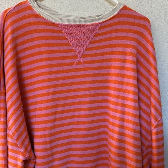 Free People We The Free | Classic Striped Oversized Crewneck | Small - Picture 9 of 16